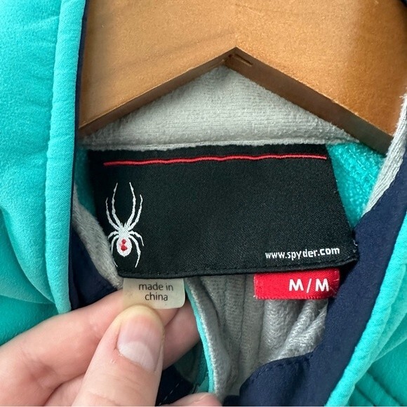 Spyder Blue Athletic Full-Zip Soft Shell Jacket Size Medium - Picture 12 of 16